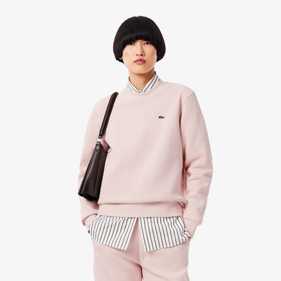 Relaxed Fit Piqué Crew Neck Sweatshirt