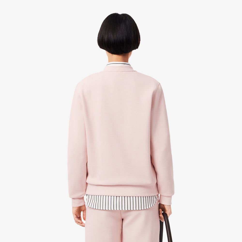 Relaxed Fit Piqué Crew Neck Sweatshirt