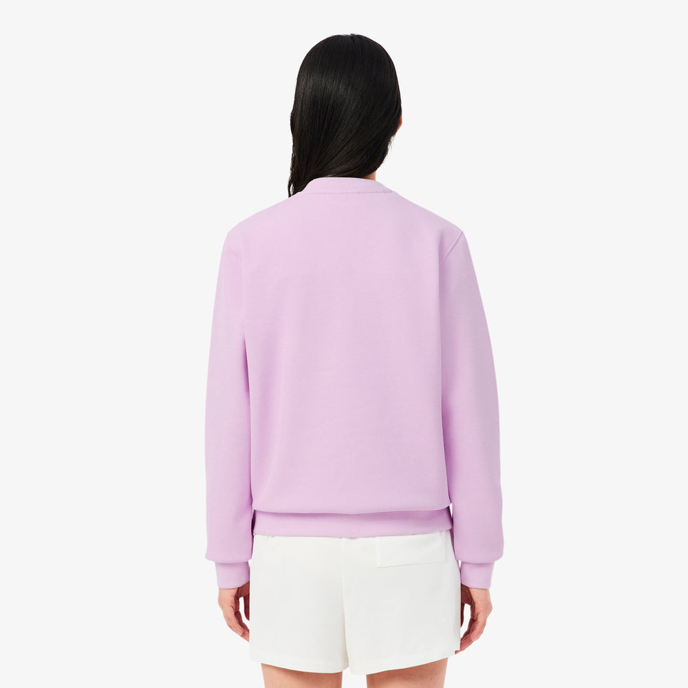 Relaxed Fit Piqué Crew Neck Sweatshirt