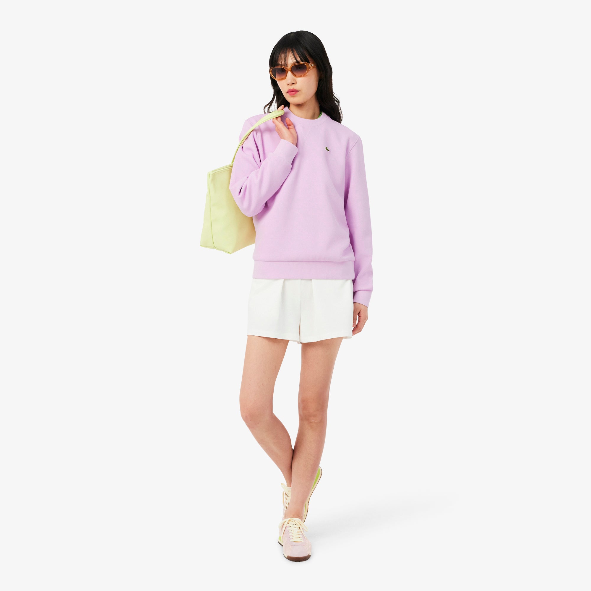 anna Relaxed Fit Piqué Crew Neck Sweatshirt – Lacoste ZA