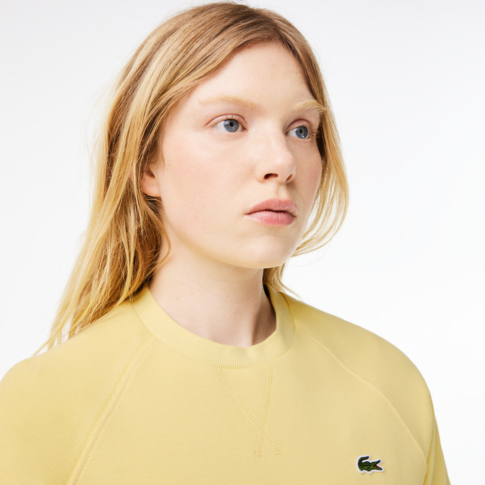 Crew Neck Piqué Sweatshirt