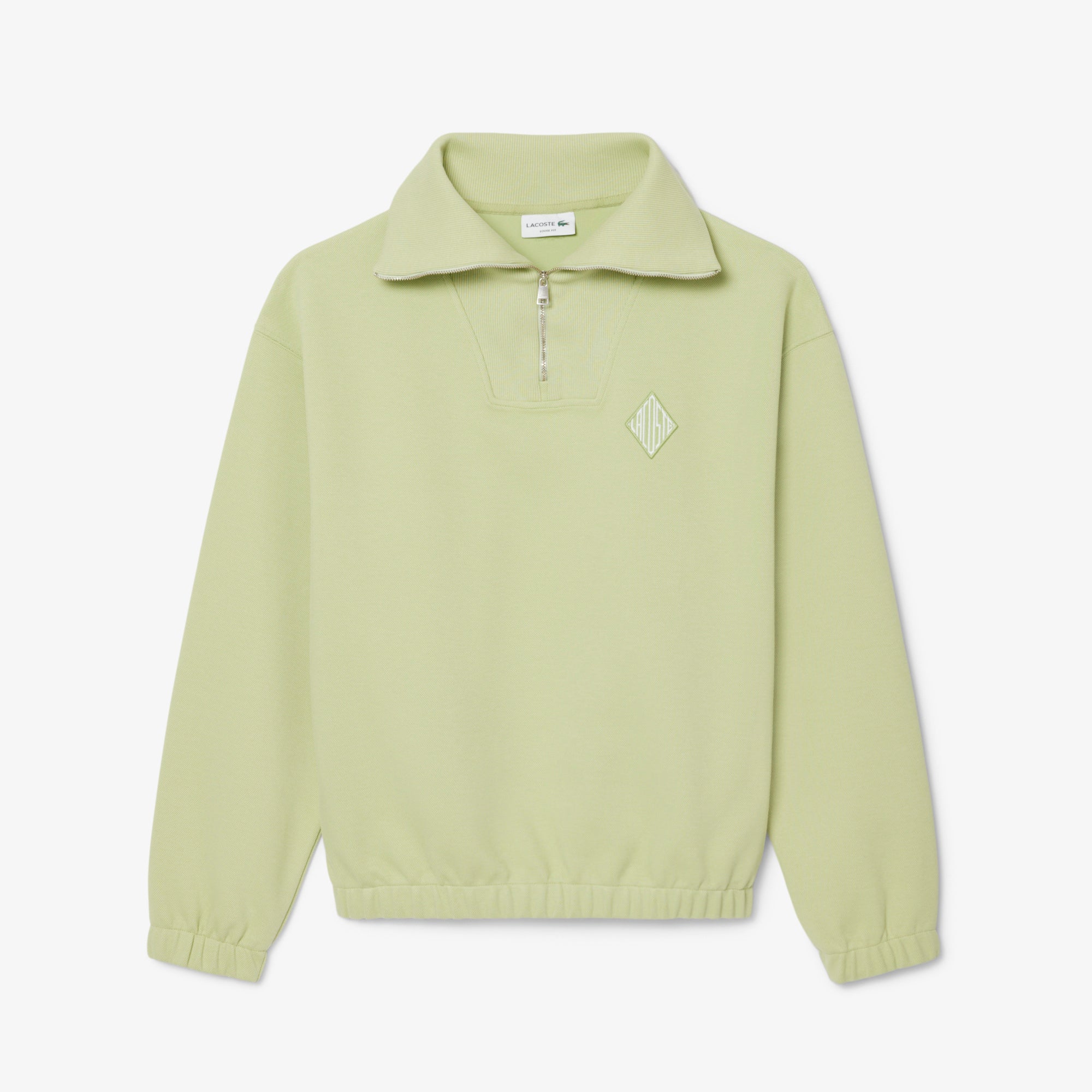 Loose Fit Zipped Neck Piqué Sweatshirt – Lacoste ZA