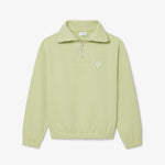 Loose Fit Zipped Neck Piqué Sweatshirt