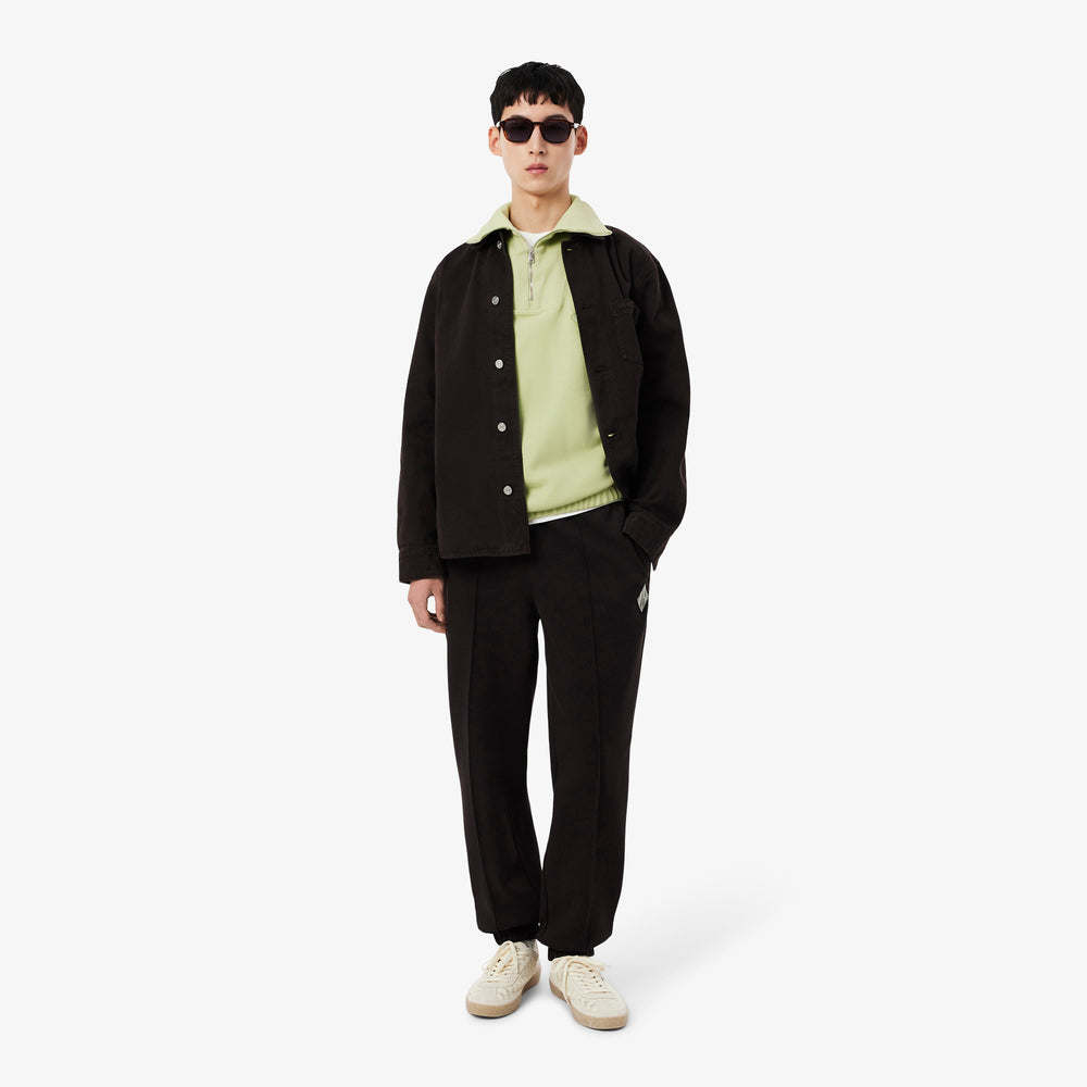 Loose Fit Zipped Neck Piqué Sweatshirt