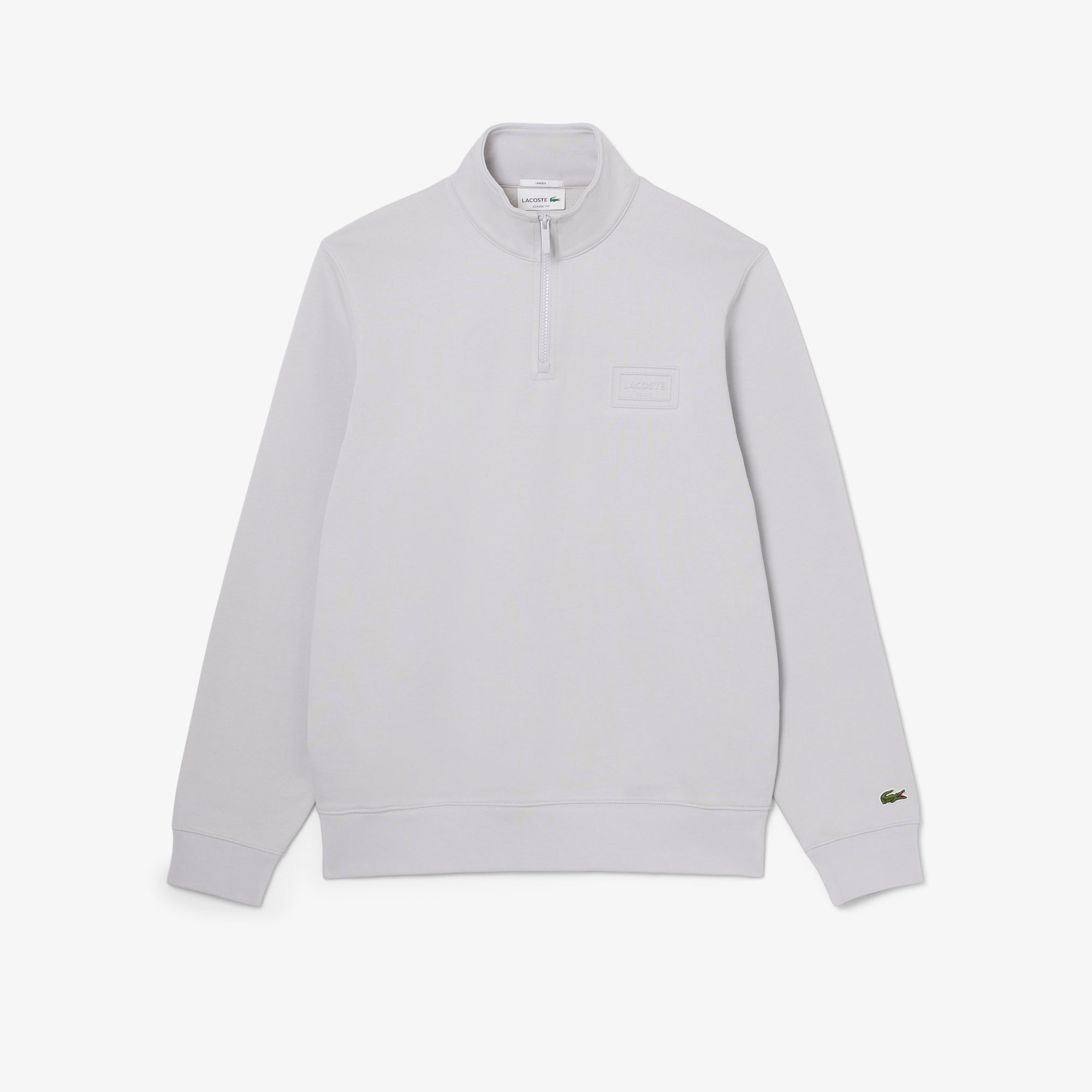 High Neck Embossed Zipped Sweatshirt – Lacoste ZA