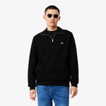Zip-Up High Neck Interlock Sweatshirt