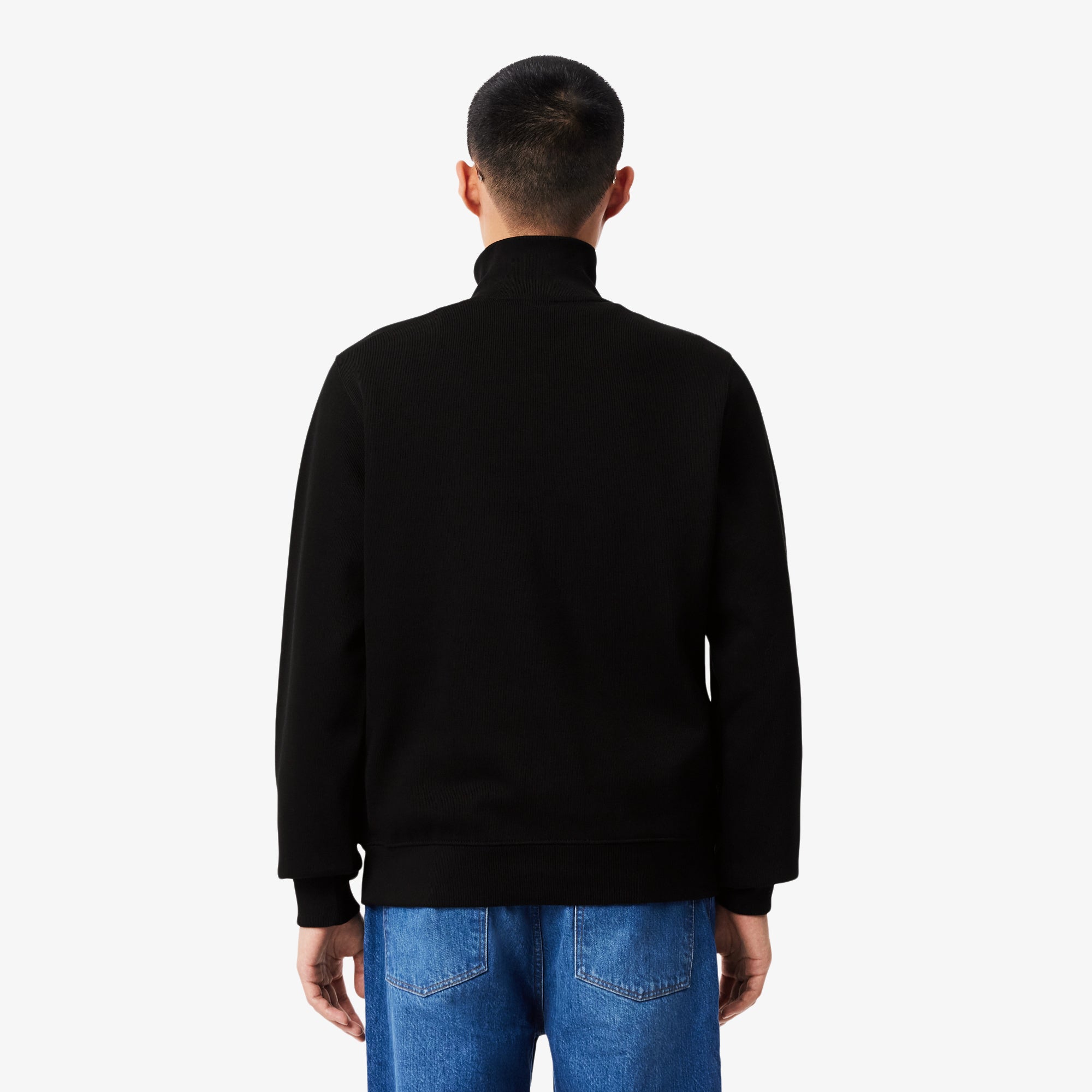 Zip-Up High Neck Interlock Sweatshirt – Lacoste ZA