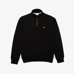 Zip-Up High Neck Interlock Sweatshirt