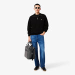 Zip-Up High Neck Interlock Sweatshirt