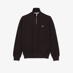 Zip-Up High Neck Interlock Sweatshirt