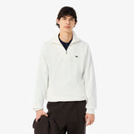 Zip-Up High Neck Interlock Sweatshirt