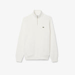Zip-Up High Neck Interlock Sweatshirt