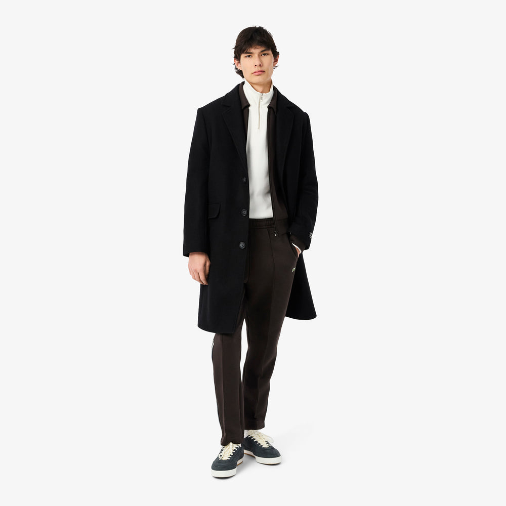 Zip-Up High Neck Interlock Sweatshirt
