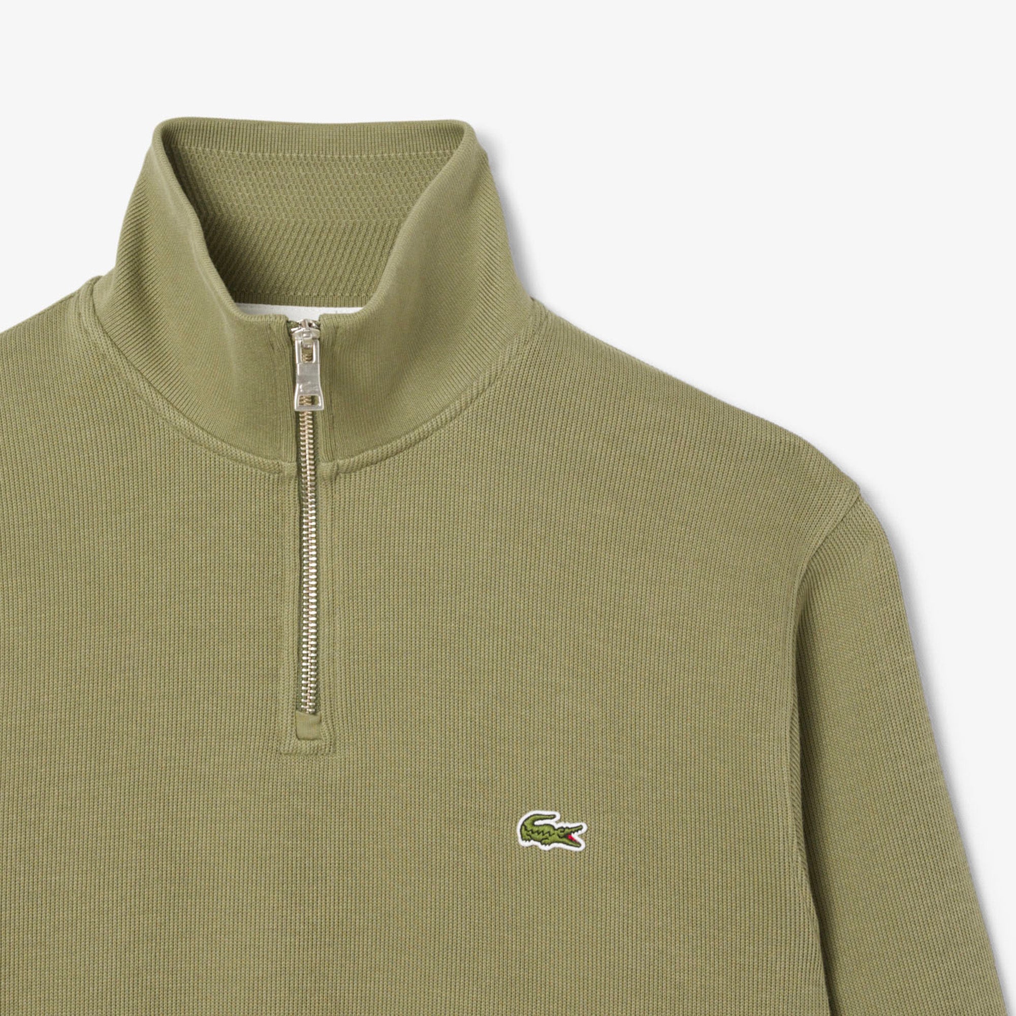 Zip-Up High Neck Interlock Sweatshirt – Lacoste ZA