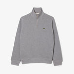 Zip-Up High Neck Interlock Sweatshirt