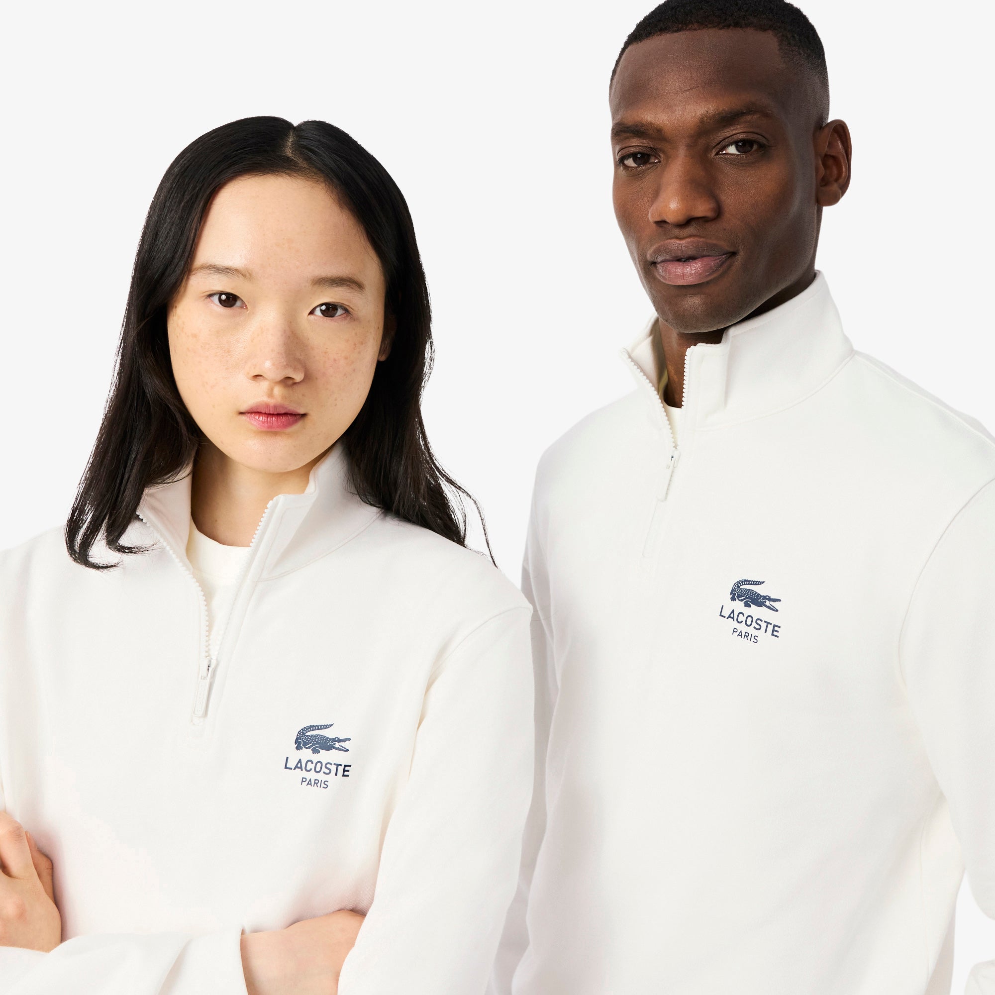 High Neck Zip-Up Print Sweatshirt – Lacoste ZA