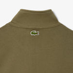 High Neck Zip-Up Print Sweatshirt