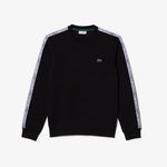 Men’s Classic Fit Logo Stripe Flannel Jogger Sweatshirt