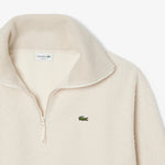 High Zipped Neck Polar Fleece Sweatshirt