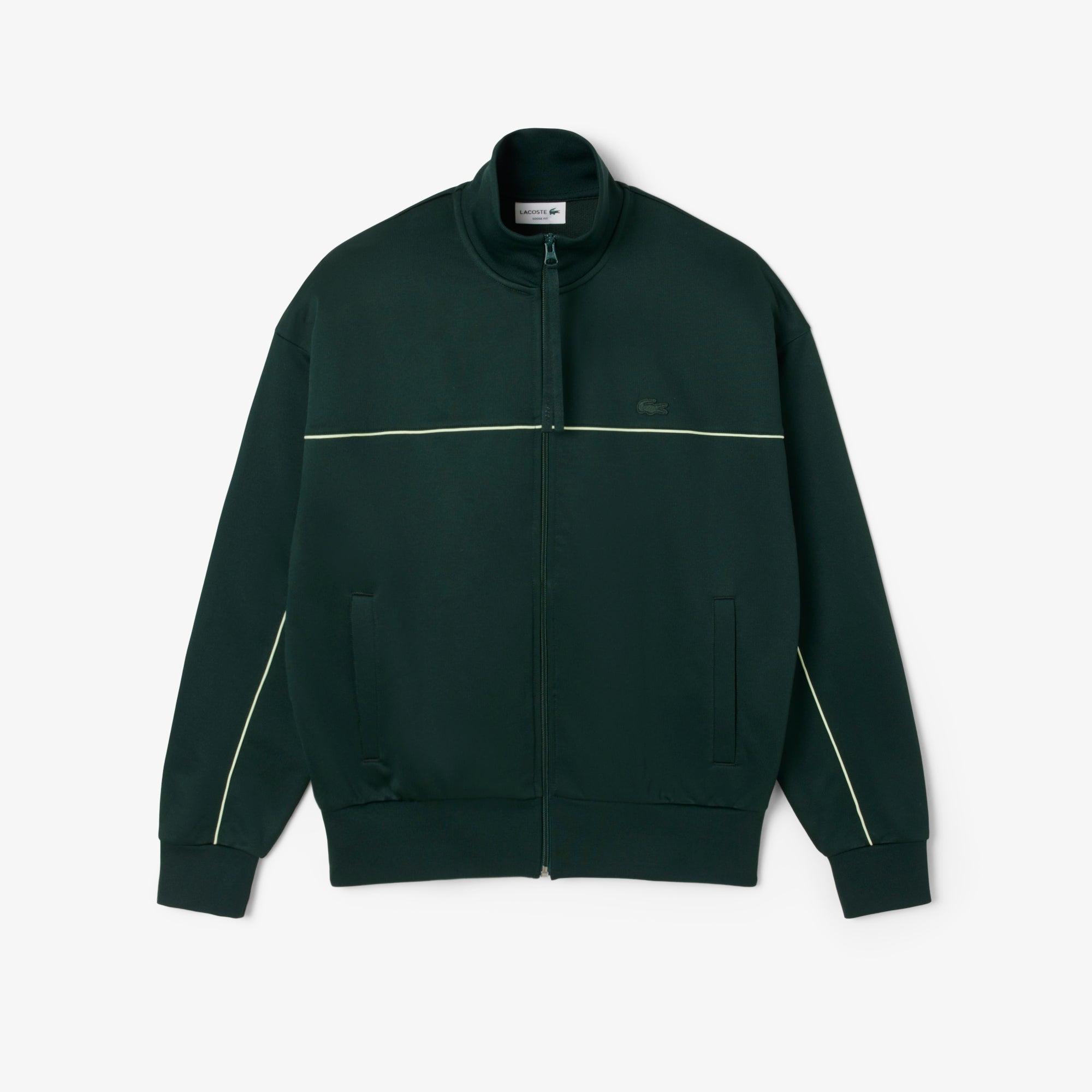 Satin Effect Zipped Fleece Sweatshirt – Lacoste ZA