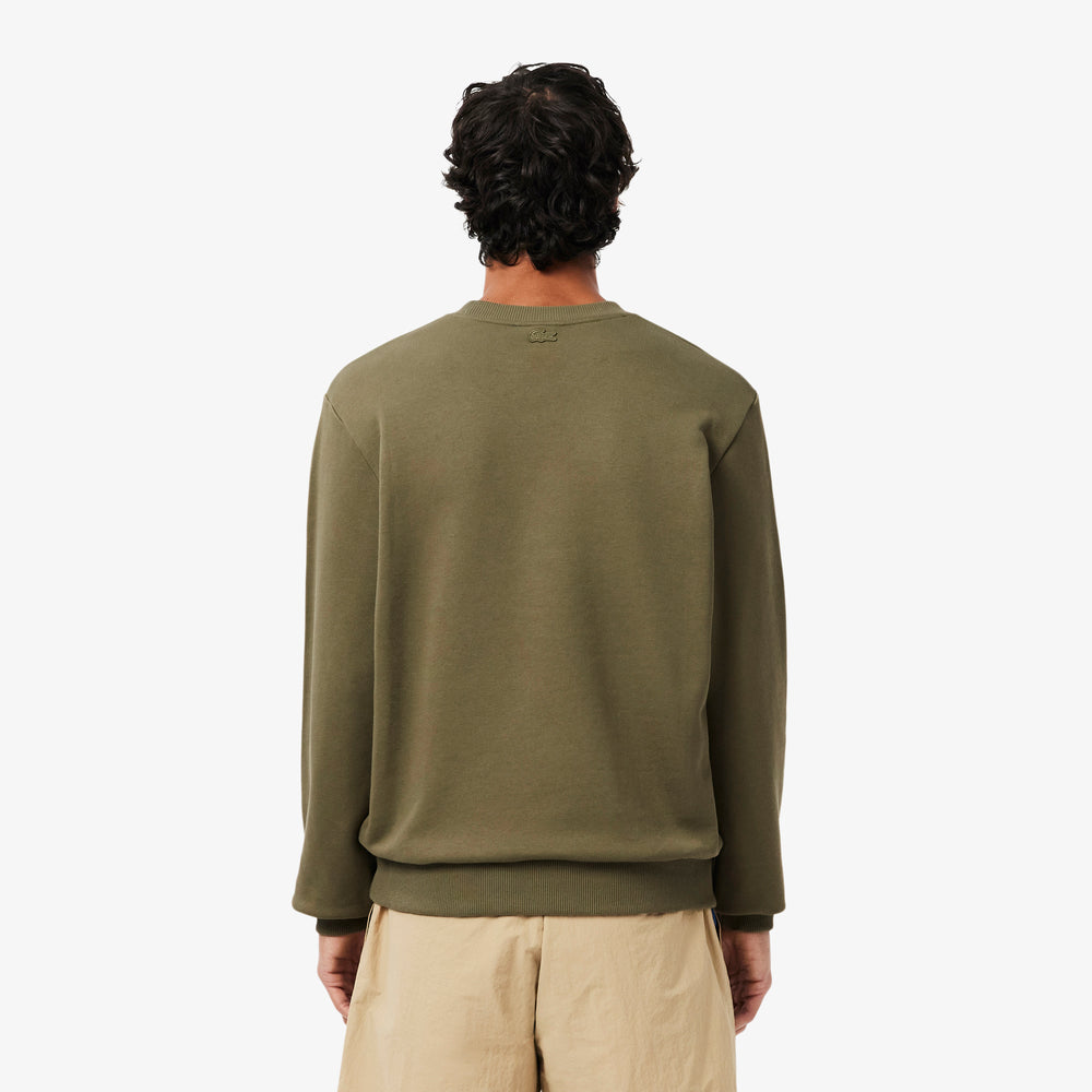 Embroidered Motif Fleece Sweatshirt