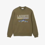 Embroidered Motif Fleece Sweatshirt