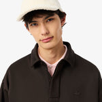 Loose Fit Fleece Polo Sweatshirt
