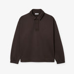 Loose Fit Fleece Polo Sweatshirt