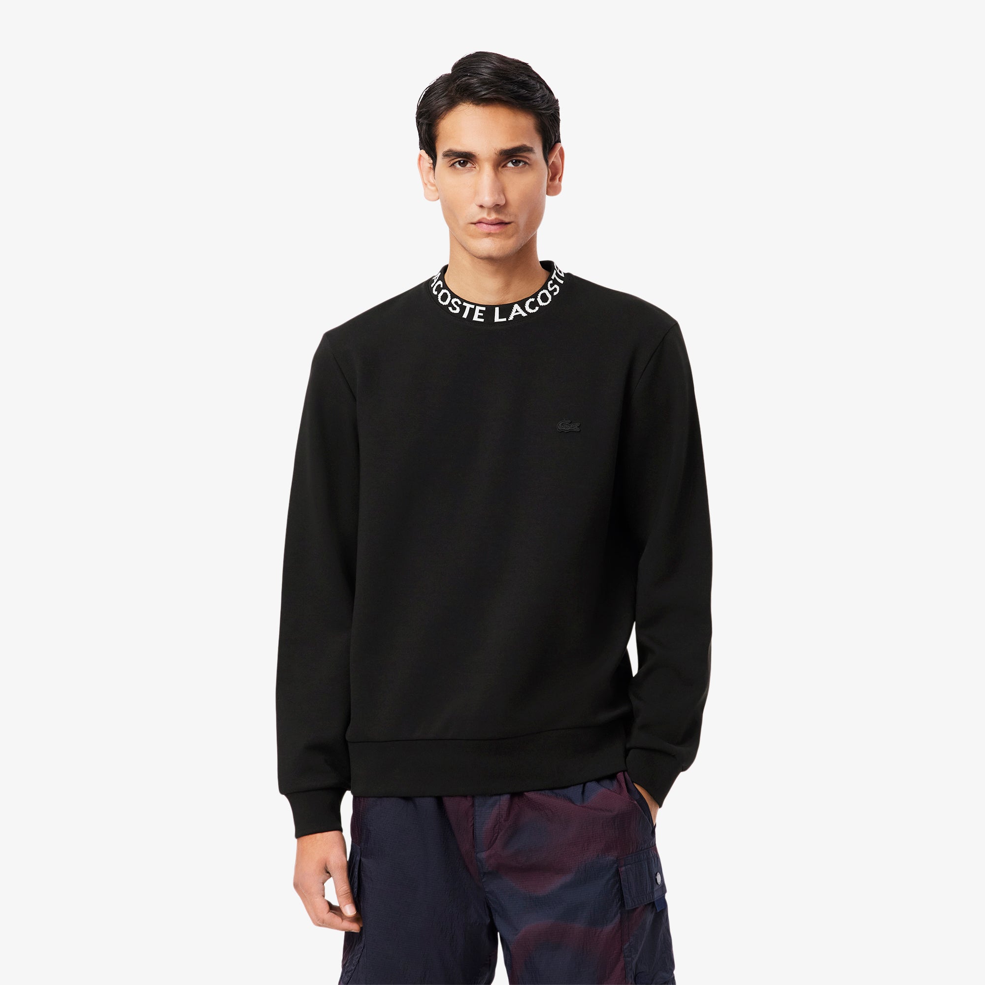 Jacquard Branded Jersey Sweatshirt – Lacoste ZA