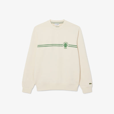 Tennis Print Fleece Sweatshirt
