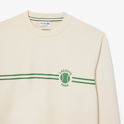 Tennis Print Fleece Sweatshirt