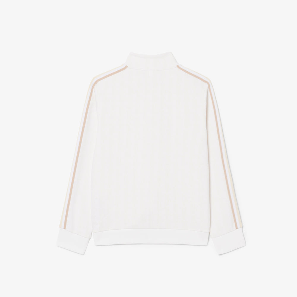 Unisex High Neck Zipped Monogram Sweatshirt