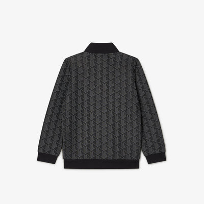 High Neck Zip-Up Paris Monogram Sweatshirt