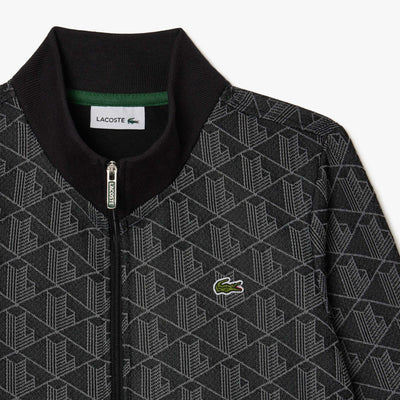 High Neck Zip-Up Paris Monogram Sweatshirt