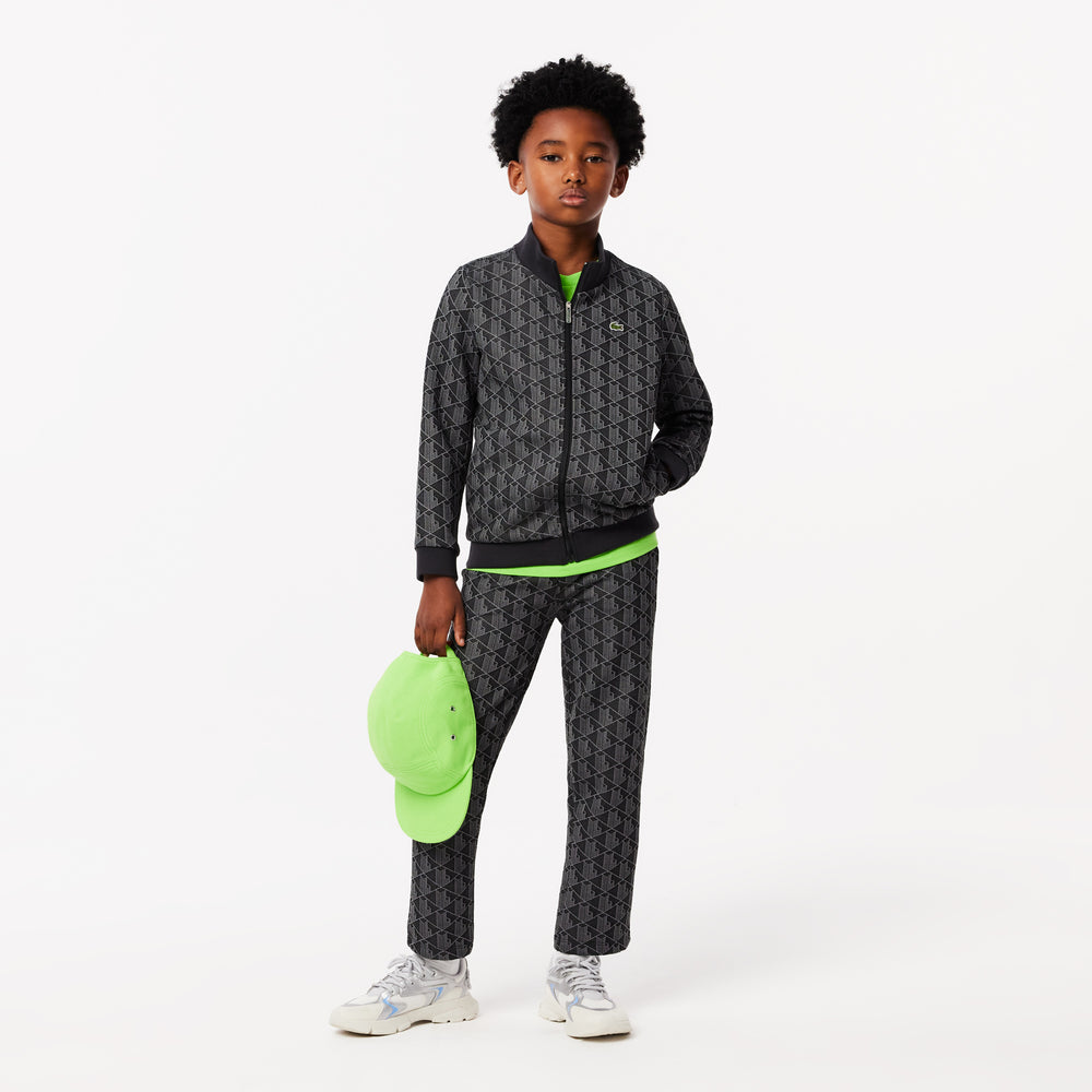 High Neck Zip-Up Paris Monogram Sweatshirt
