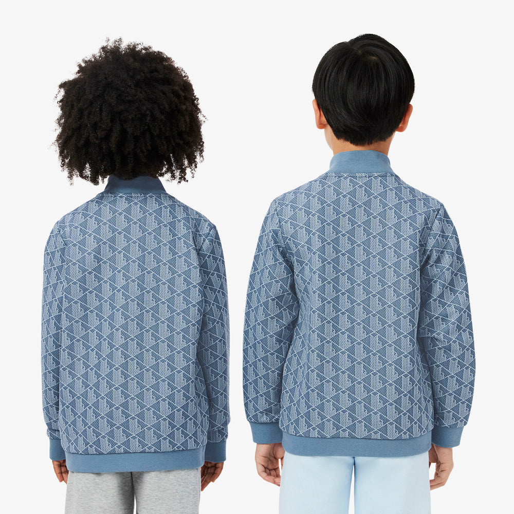 High Neck Zip-Up Paris Monogram Sweatshirt