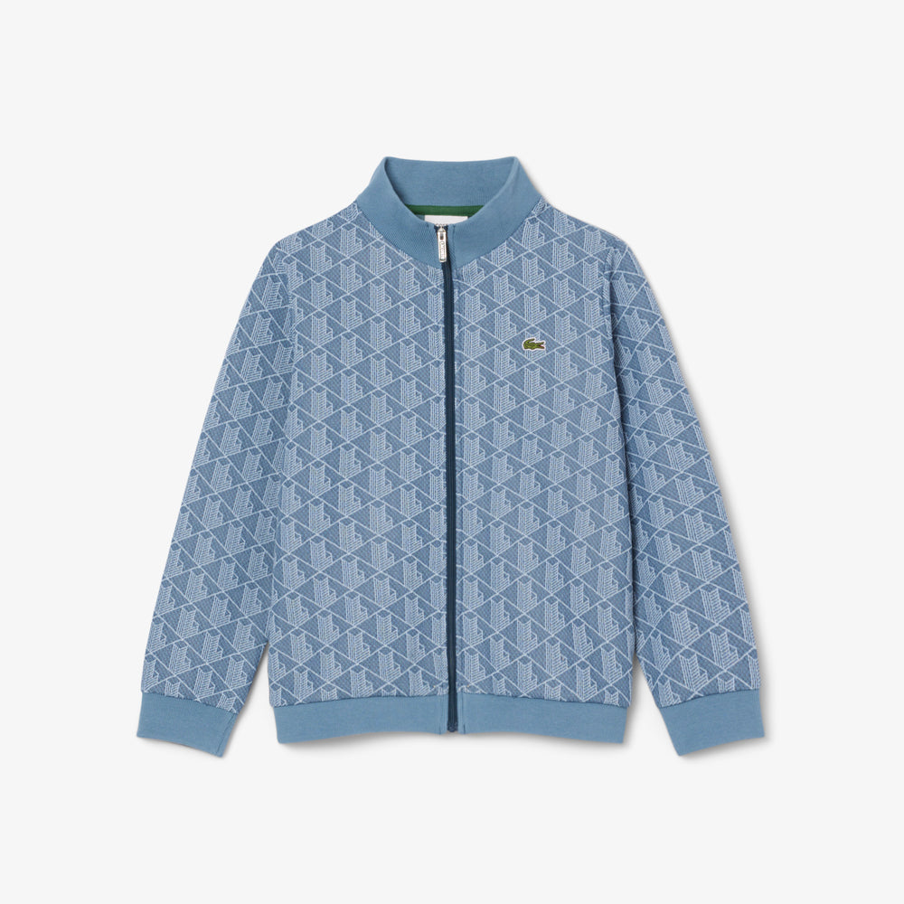 High Neck Zip-Up Paris Monogram Sweatshirt