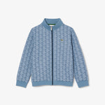 High Neck Zip-Up Paris Monogram Sweatshirt