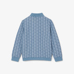 High Neck Zip-Up Paris Monogram Sweatshirt