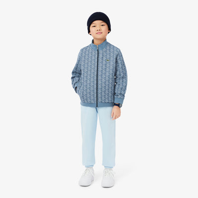 High Neck Zip-Up Paris Monogram Sweatshirt