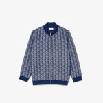 High Neck Zip-Up Paris Monogram Sweatshirt