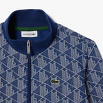 High Neck Zip-Up Paris Monogram Sweatshirt