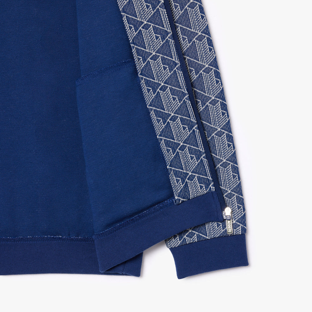 High Neck Zip-Up Paris Monogram Sweatshirt