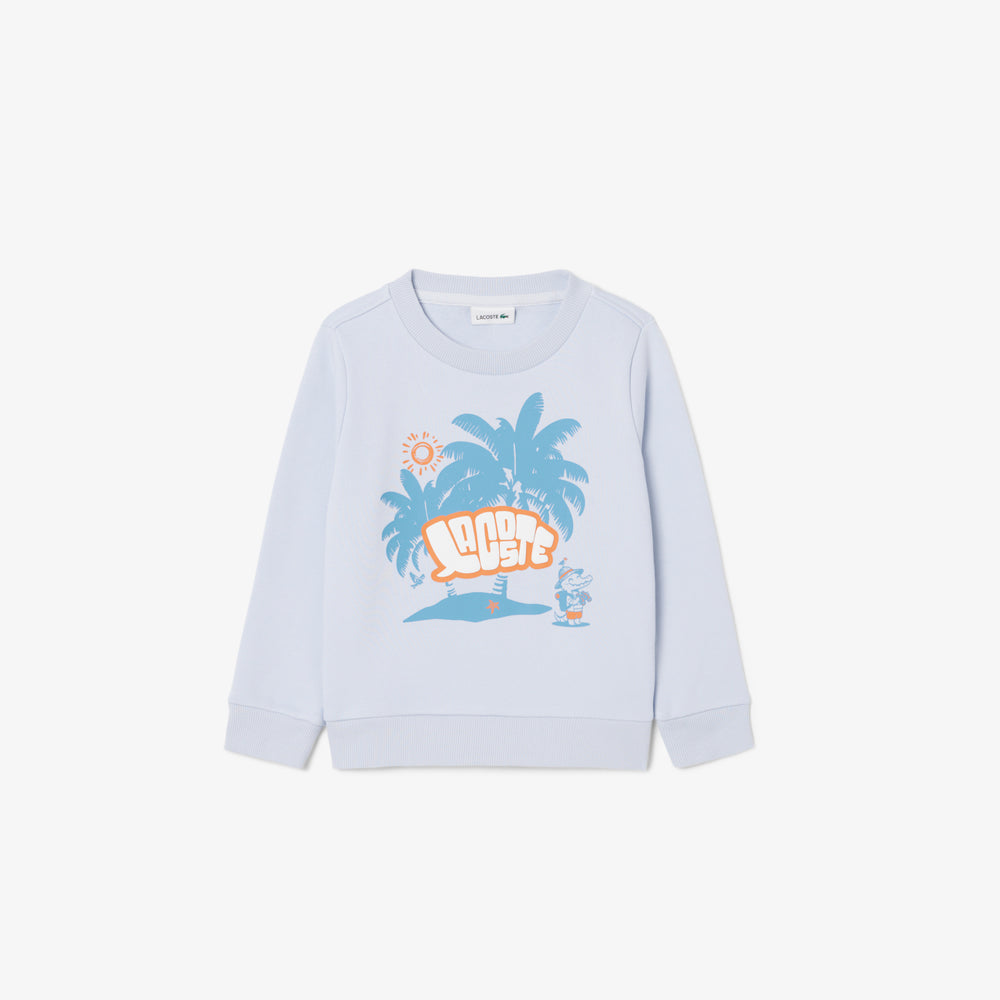 Fleece Crew Neck Printed Sweatshirt