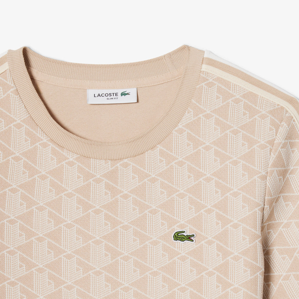 Slim Fit Monogram Jacquard T-shirt