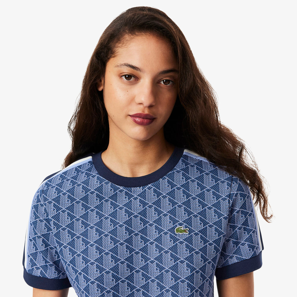 Slim Fit Monogram Jacquard T-shirt