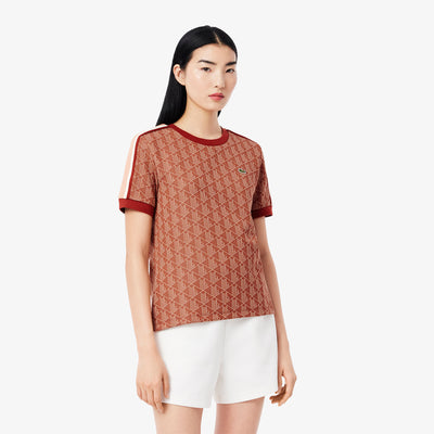 Slim Fit Monogram Jacquard T-shirt