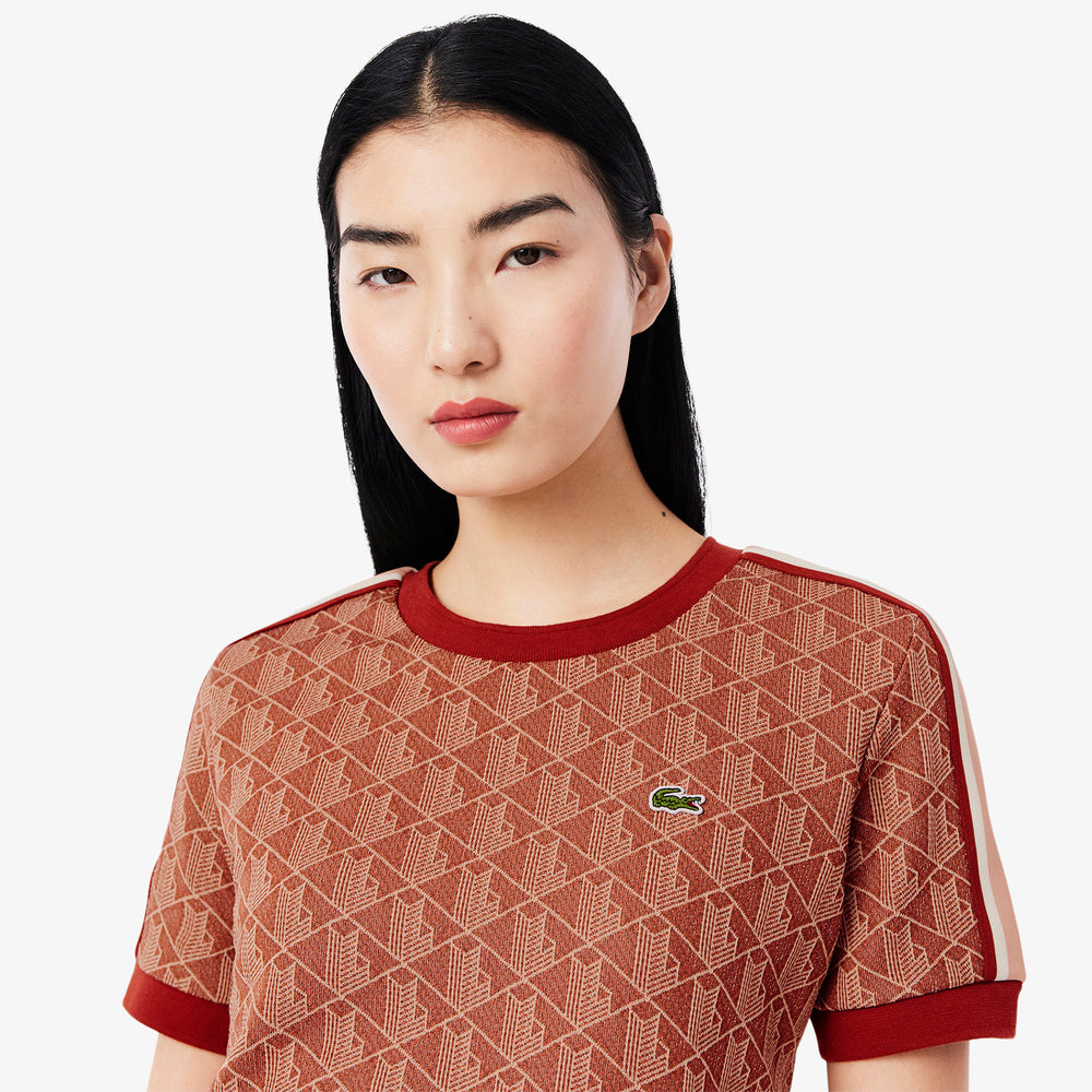 Slim Fit Monogram Jacquard T-shirt