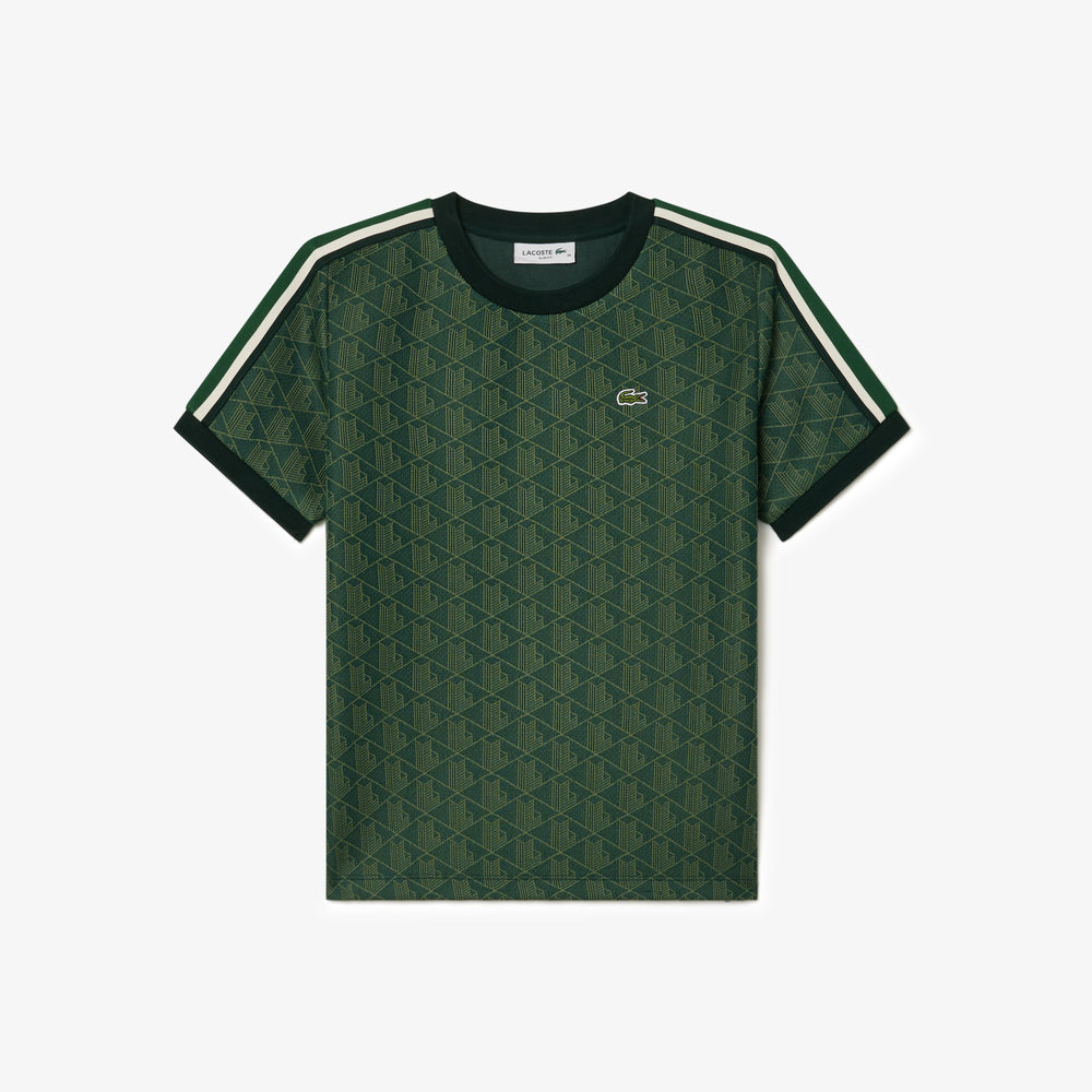 Slim Fit Monogram Jacquard T-shirt – Lacoste ZA