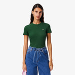 Slim Fit Ribbed Cotton T-shirt